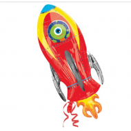 Space Rocket Alien Supershape Balloon